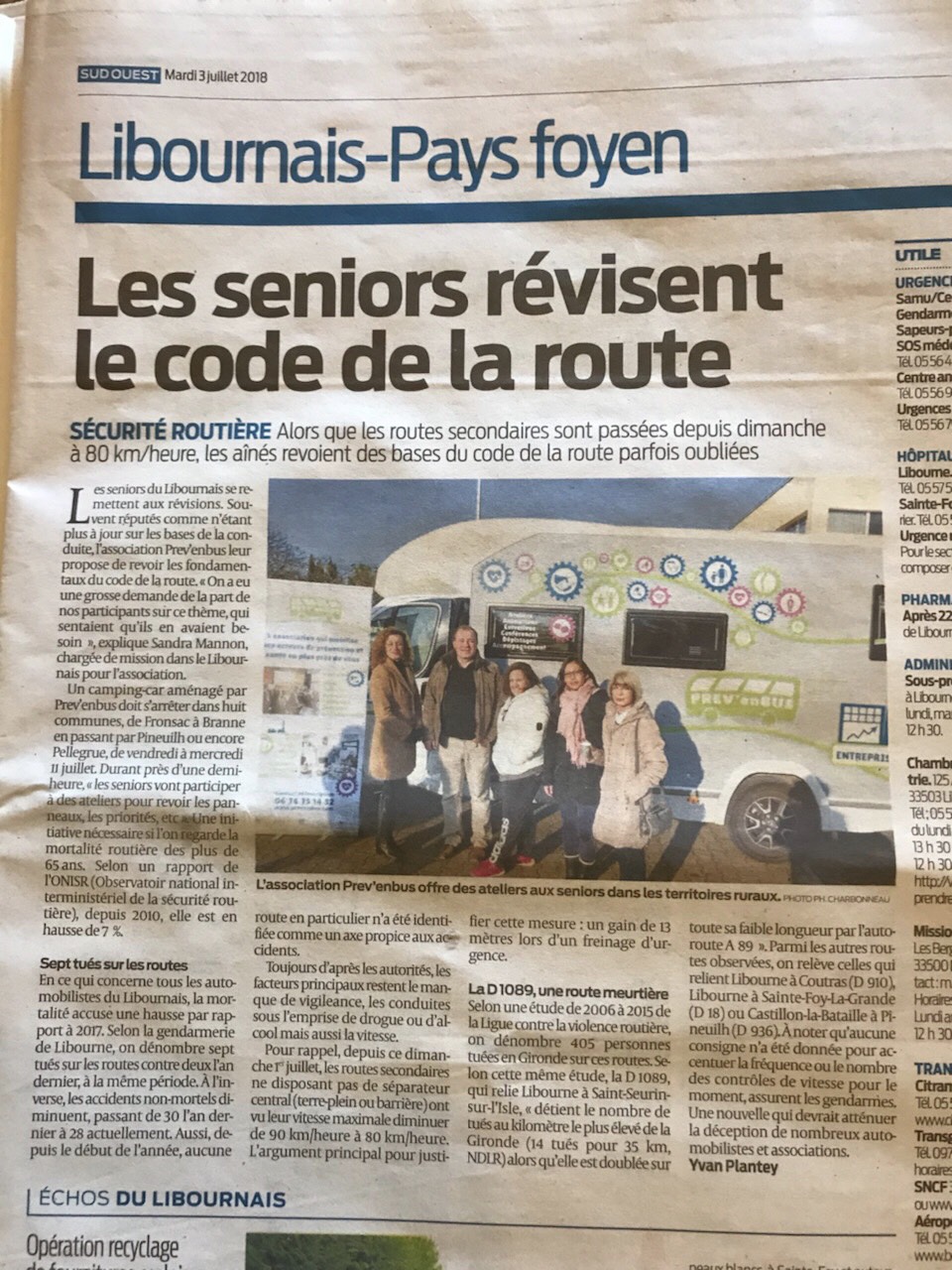 Prev'enbus dans le Sud Ouest! 